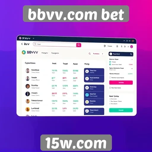 Interface do usuário do bbvv.com bet avaliada